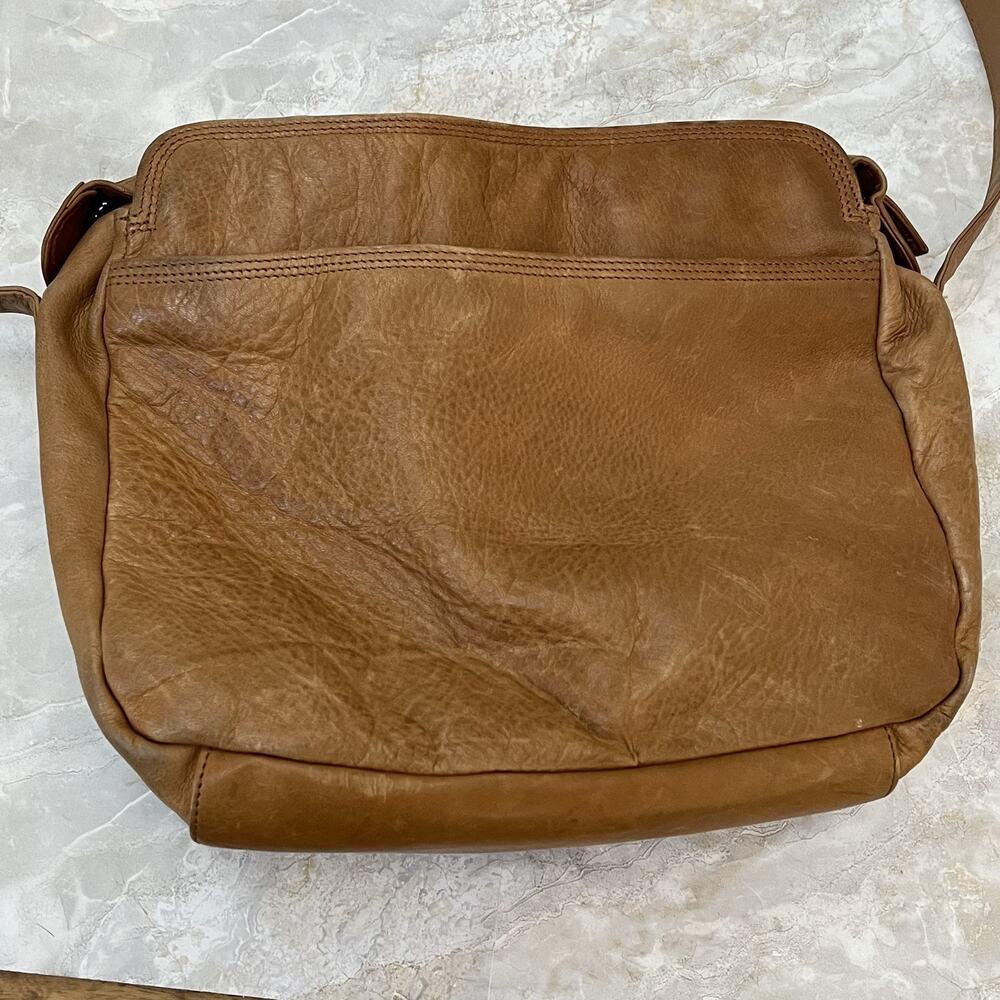 Boulder Ridge Shafmaster Leather Company Brown Leather Crossbody Purse